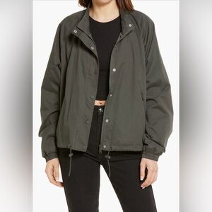 Good American Snap Front Track Jacket